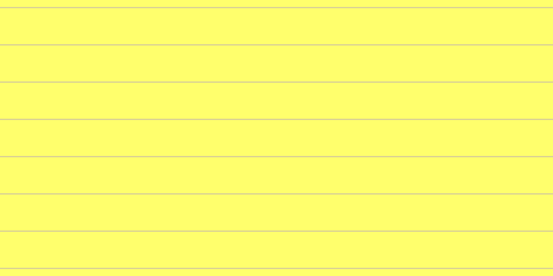 #ffff6c, #dbd393 horizontal lines, two pixels wide, fifty-two pixels apart