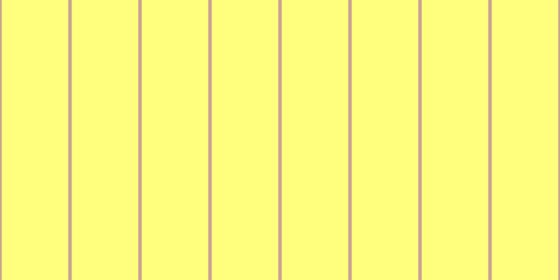 #ffff7d, #caa393 vertical lines, five pixels wide, ninety-five pixels apart