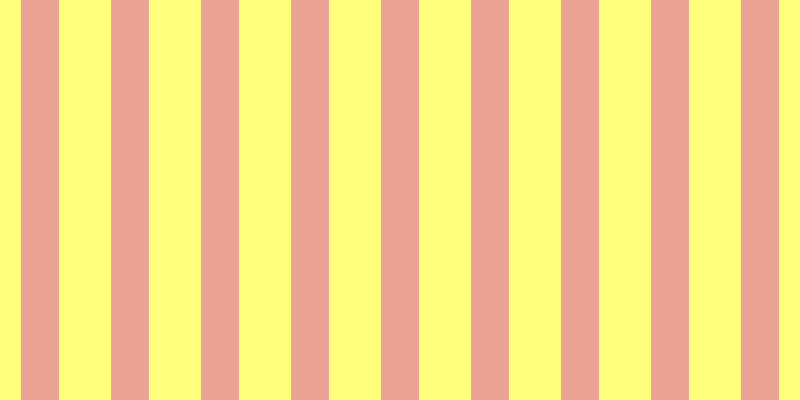 #ffff7d, #eba393 vertical lines, thirty-eight pixels wide, fifty-two pixels apart