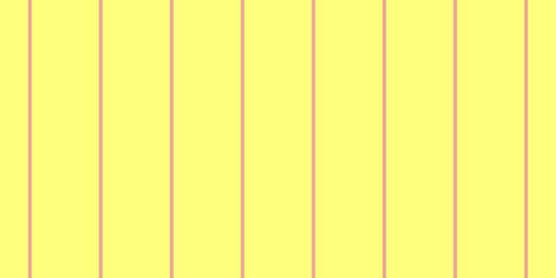 #ffff7d, #eba393 vertical lines, five pixels wide, ninety-seven pixels apart
