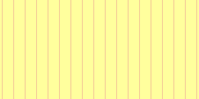 #ffff7d (75%), #eba393 vertical lines, two pixels wide, forty-four pixels apart