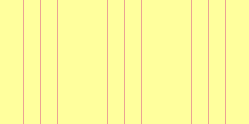 #ffff7d (75%), #eba393 vertical lines, two pixels wide, fifty-two pixels apart