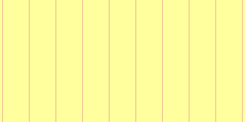 #ffff7d (75%), #eba393 vertical lines, two pixels wide, eighty-five pixels apart