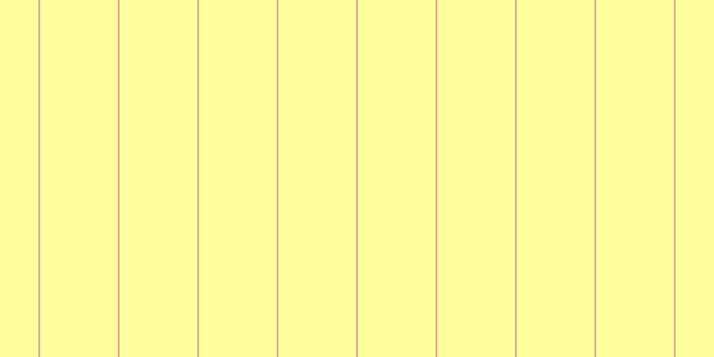 #ffff7d (75%), #eba393 vertical lines, two pixels wide, eighty-seven pixels apart