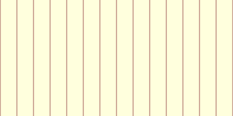 #ffffbd (50%), #caa393 vertical lines, four pixels wide, fifty-three pixels apart