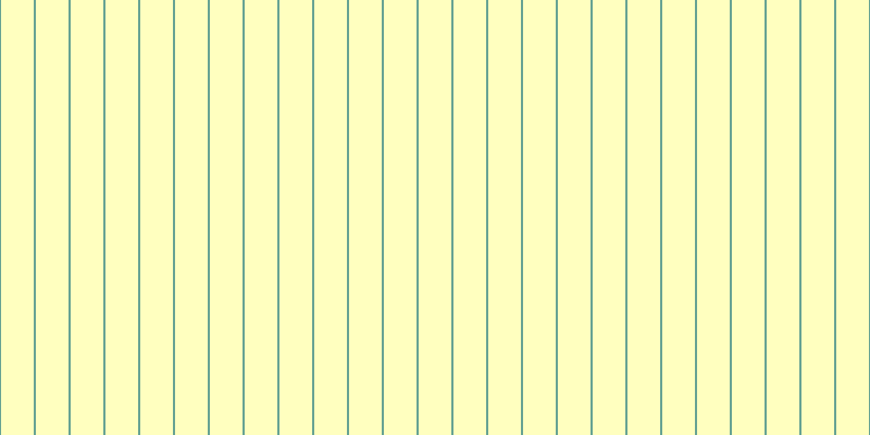 #ffffbf, #67a393 vertical lines, two pixels wide, thirty pixels apart