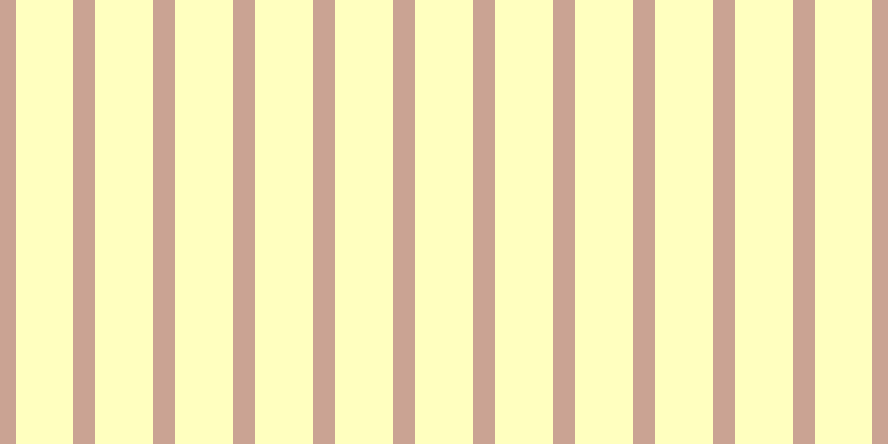 #ffffbf, #caa393 vertical lines, twenty pixels wide, fifty-two pixels apart