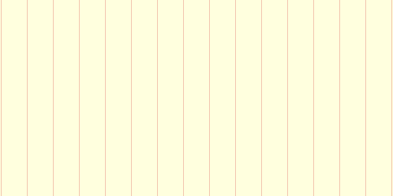 #ffffbf (50%), #eba393 vertical lines, one pixels wide, fifty-two pixels apart