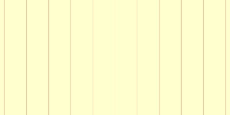#ffffbf (75%), #eba393 vertical lines, one pixels wide, seventy-six pixels apart