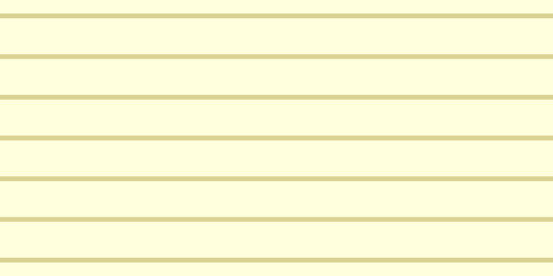 #ffffde, #dbd393 horizontal lines, seven pixels wide, fifty-two pixels apart