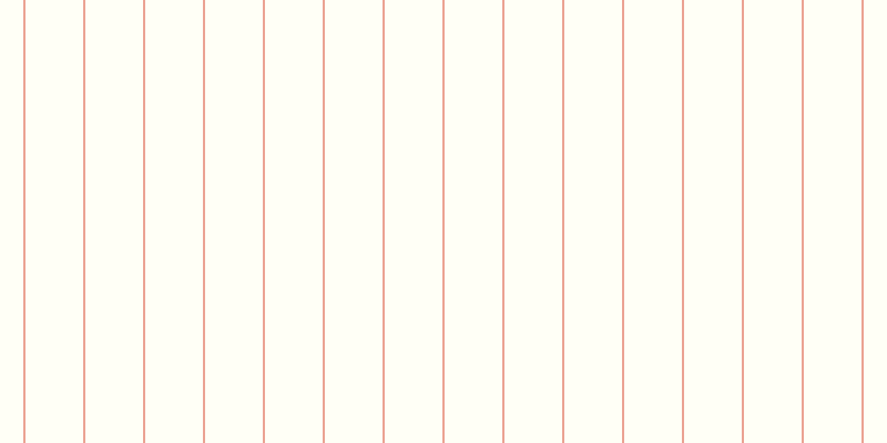 Ivory (50%), #eba393 vertical lines, two pixels wide, fifty-two pixels apart