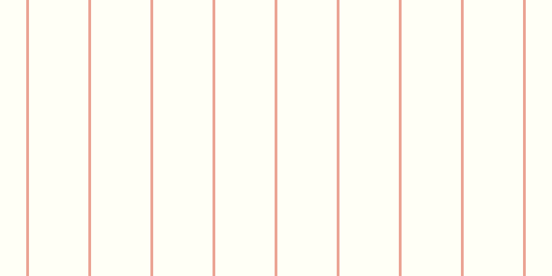 Ivory (50%), #eba393 vertical lines, four pixels wide, eighty-six pixels apart