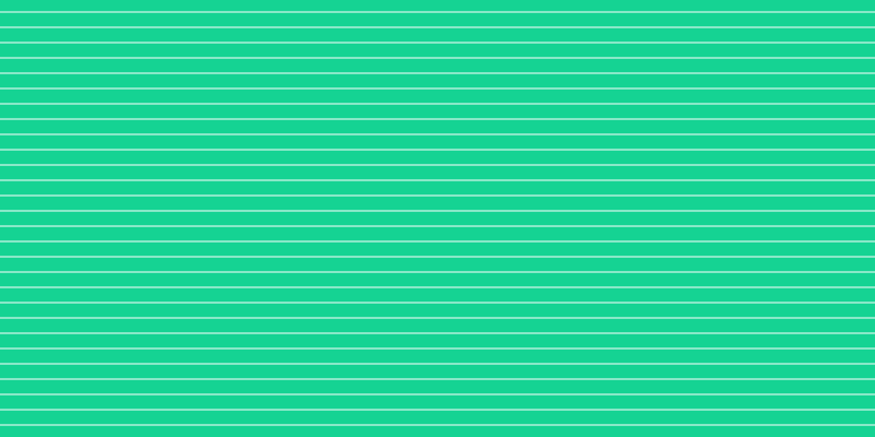 #15d393 horizontal lines, thirteen pixels wide, one pixels apart