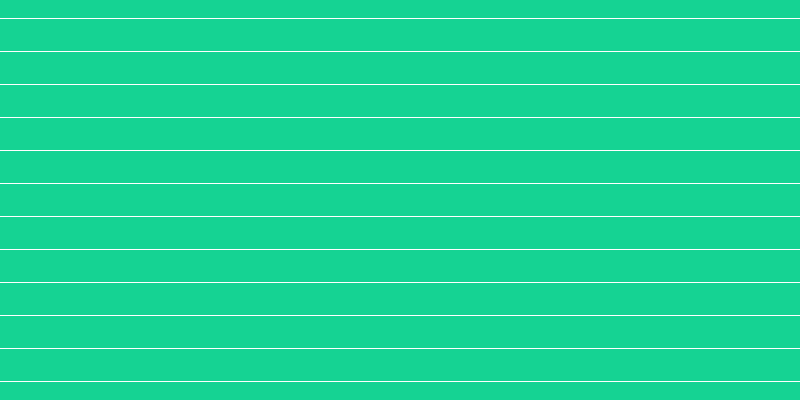 #15d393 horizontal lines, thirty-two pixels wide, one pixels apart