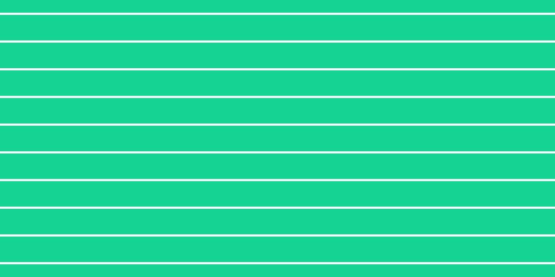 #15d393 horizontal lines, thirty-seven pixels wide, three pixels apart