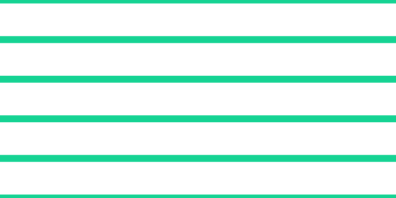 #15d393 horizontal lines, fourteen pixels wide, sixty-six pixels apart