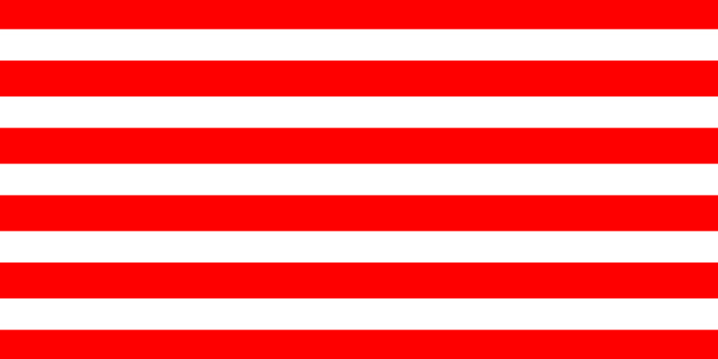 Red horizontal lines, forty pixels wide, thirty-five pixels apart