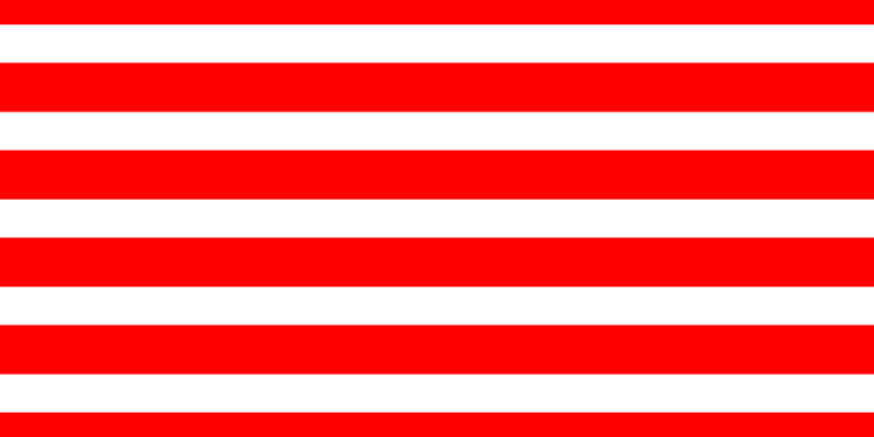 Red horizontal lines, forty-five pixels wide, thirty-five pixels apart