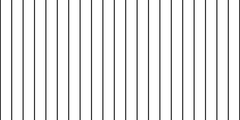 Black vertical lines, three pixels wide, thirty-five pixels apart