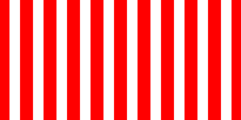 Red vertical lines, forty-three pixels wide, thirty-five pixels apart