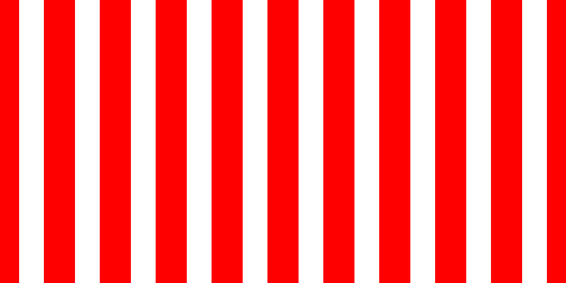 Red vertical lines, forty-four pixels wide, thirty-five pixels apart